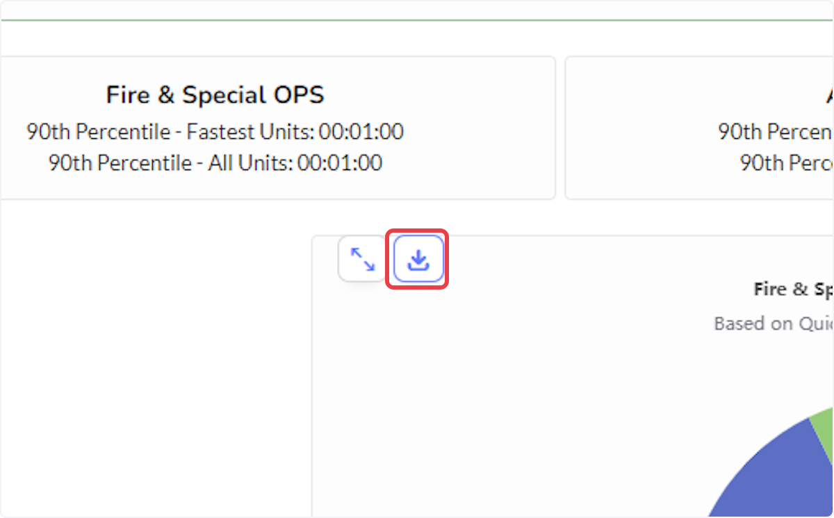 Click on the download icon to download a picture of the displayed pie chart.