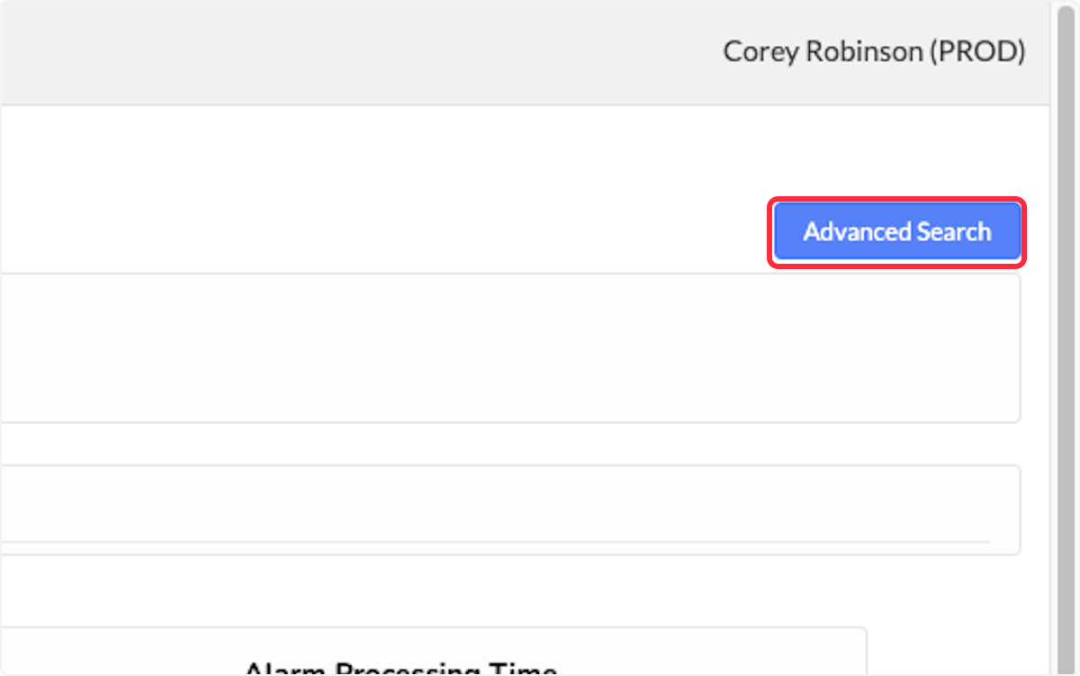 Click on Advanced Search to adjust the report parameters. 