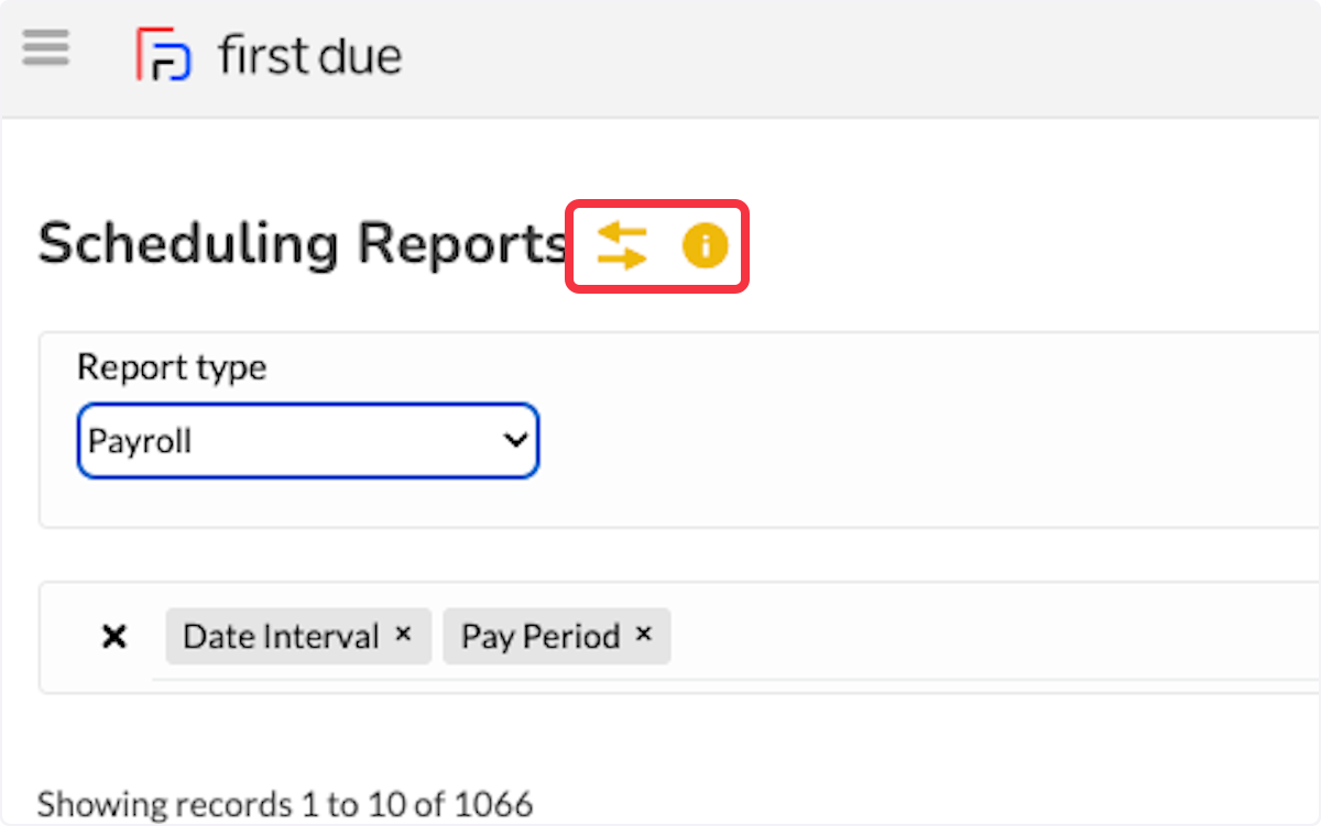 Adjacent to Scheduling Reports are the Reverse Trade and FLSA indicators. 