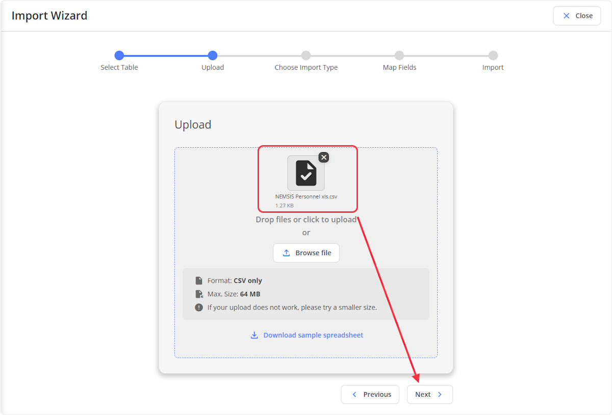 Once file is uploaded