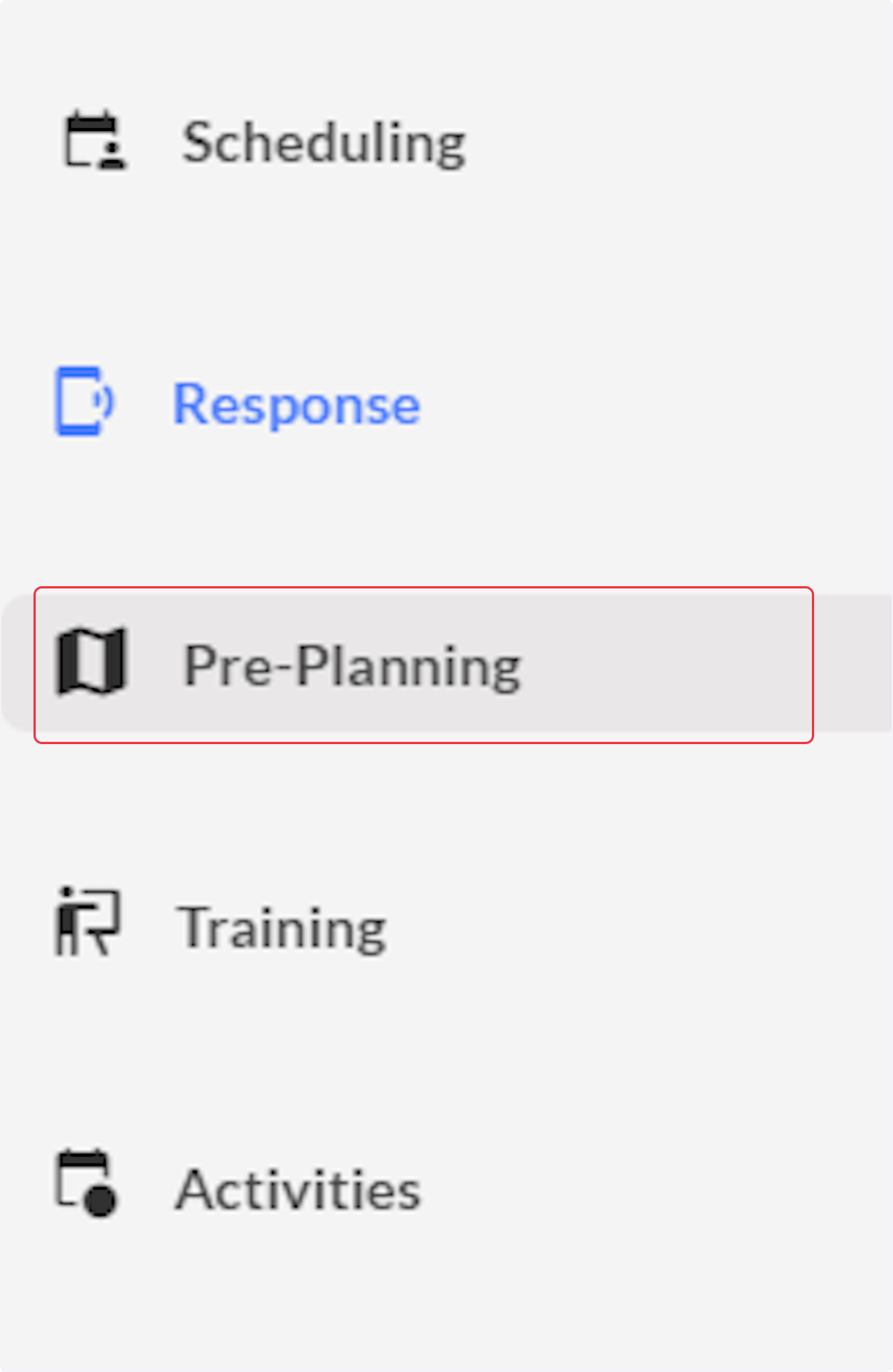 Click on Pre-Planning.
