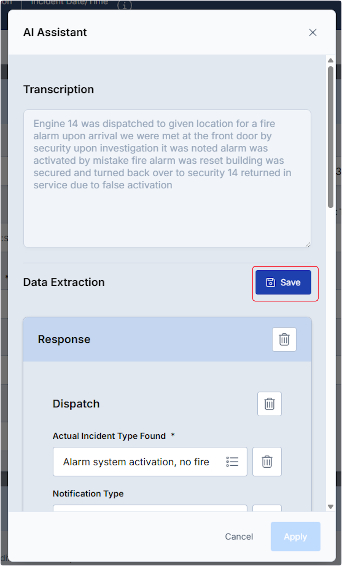 Once completed with editing any fields select the Save button.