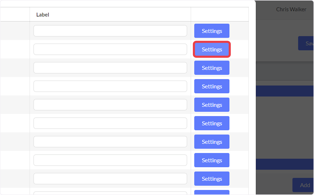 Inside Medication Details, medication labels can be altered to match local protocols. Additionally, click on settings for more options.