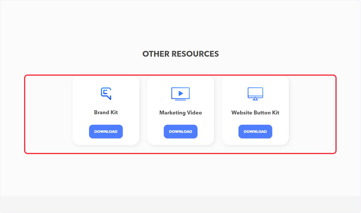 Other Resources gives you additional Brand, Website and Marketing Videos to be utilized for your Community Connect Program. 